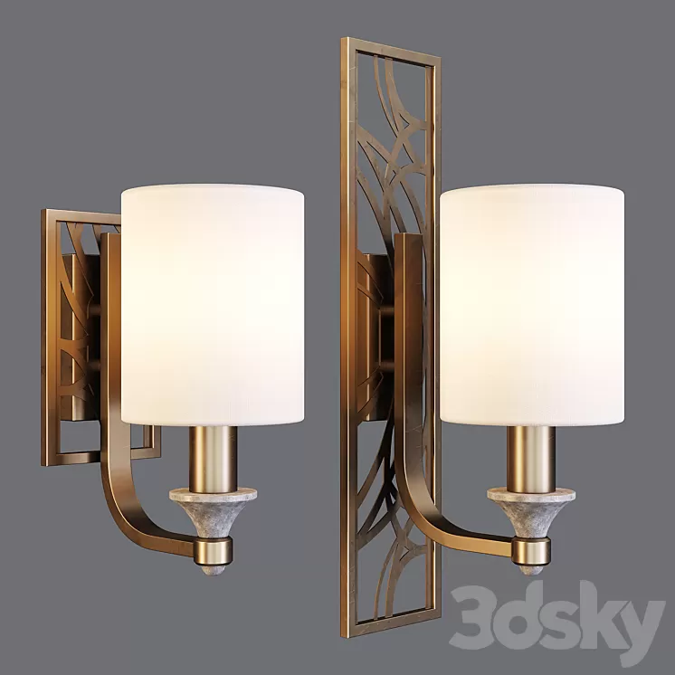 Maytoni: Wall Lamps - Vittoria (H004 - & - H005-WL-01-BG) 3D Model