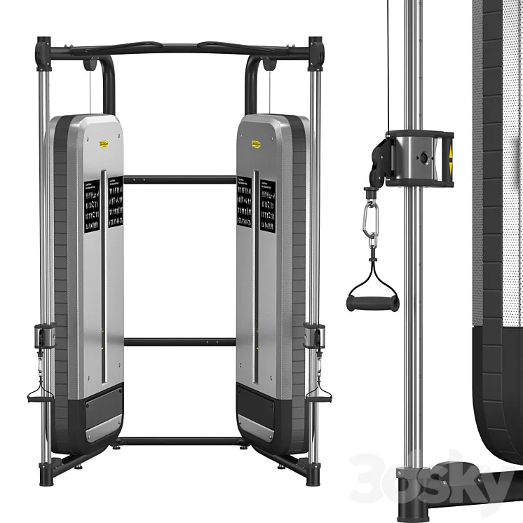 MB430 Dual Adjustable Pulley 3D Model Free