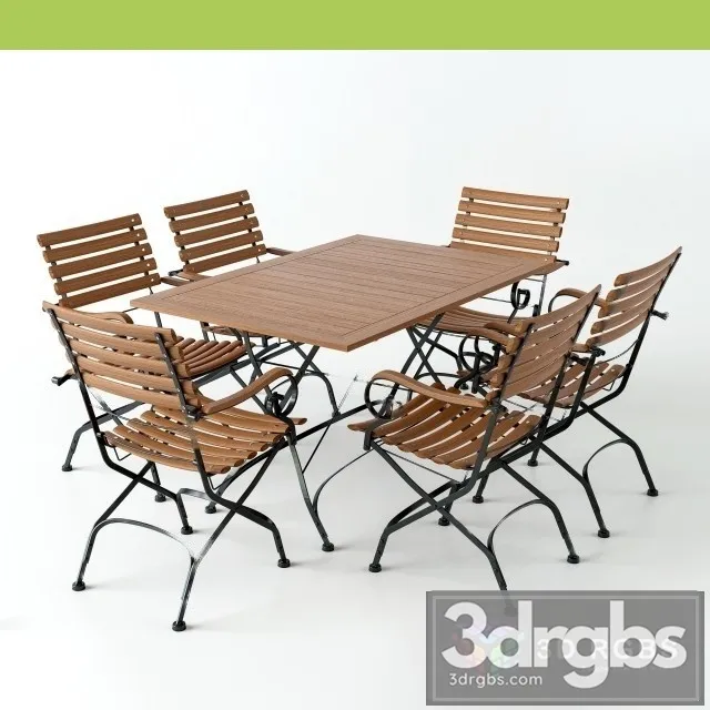 MBM Brazil Table and Chair 3D Model Free