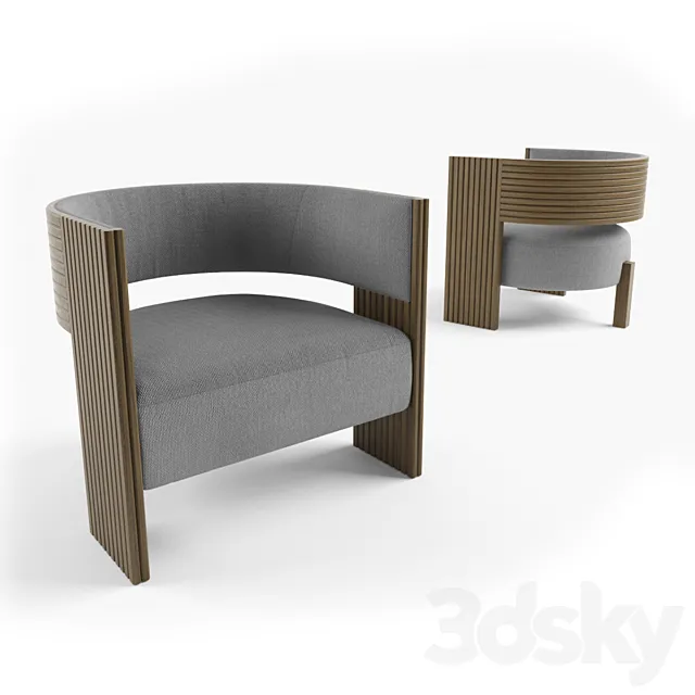 Mcguire Kanan Lounge Chair 3D Model