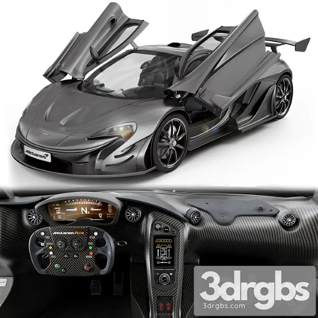 Mclaren P1 Black 3D Model Free