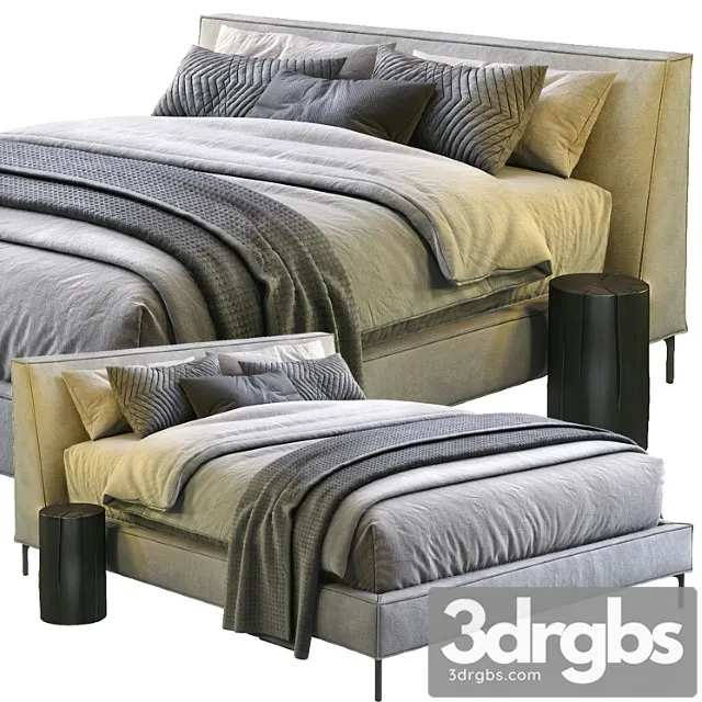 Md house bed clover 2 3D Model Free