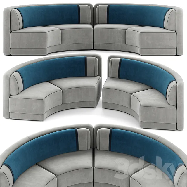 MD Round Sofa 003 3DModel