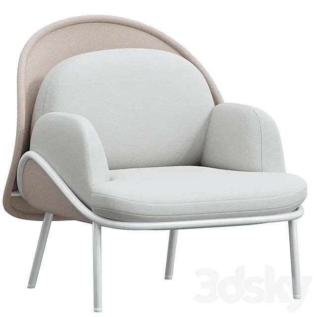 MDD MESH Low-back wingchair Designer Krystian Kowalski Collection Mesh 3DModel