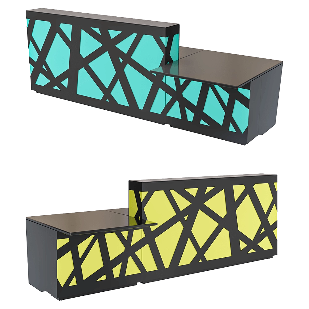 MDD - Reception desk Zig-Zag 3D Model