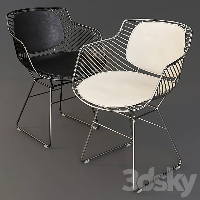 MDF Italia: ArmChair - Flow Filo Indoor and Outdoor with Cover 3D Model