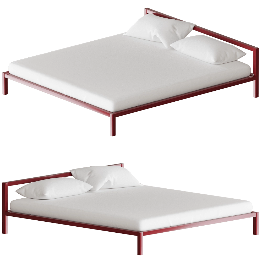 MDF Italia - Bed Aluminium 3D Model