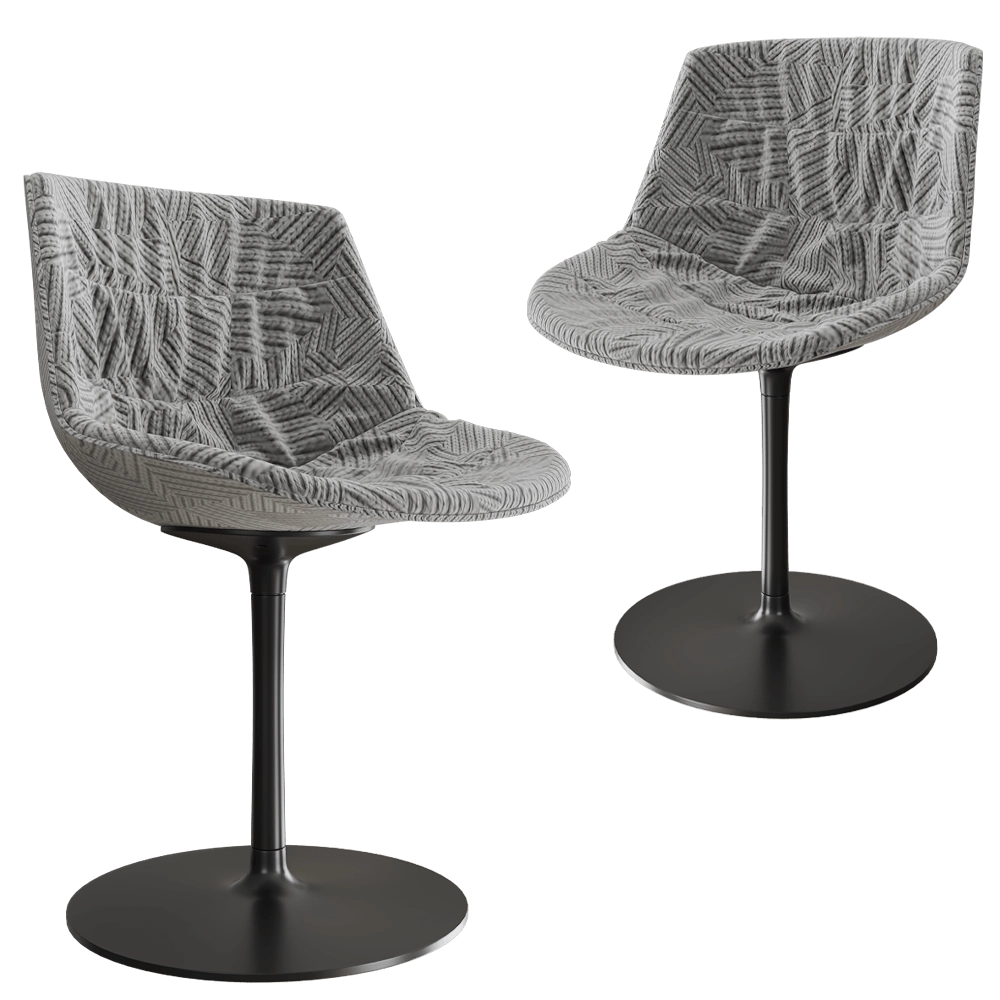 MDF Italia - Chair FLOW TEXTILE 3D Model