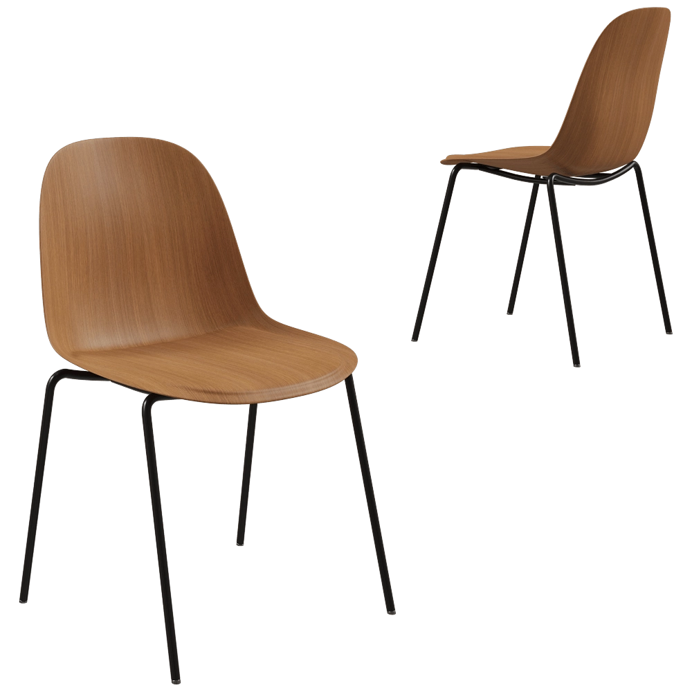 MDF Italia - Chair Press base stackable 3D Model