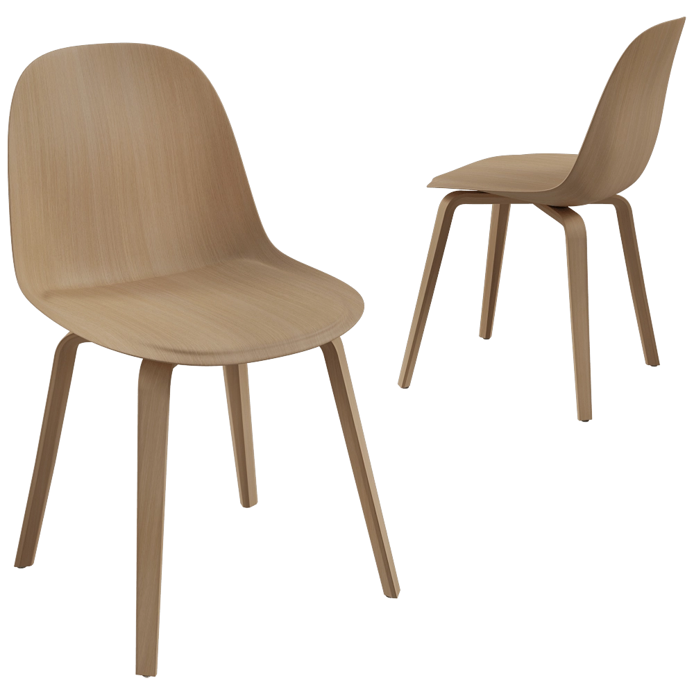 MDF Italia - Chair Press wood base 3D Model