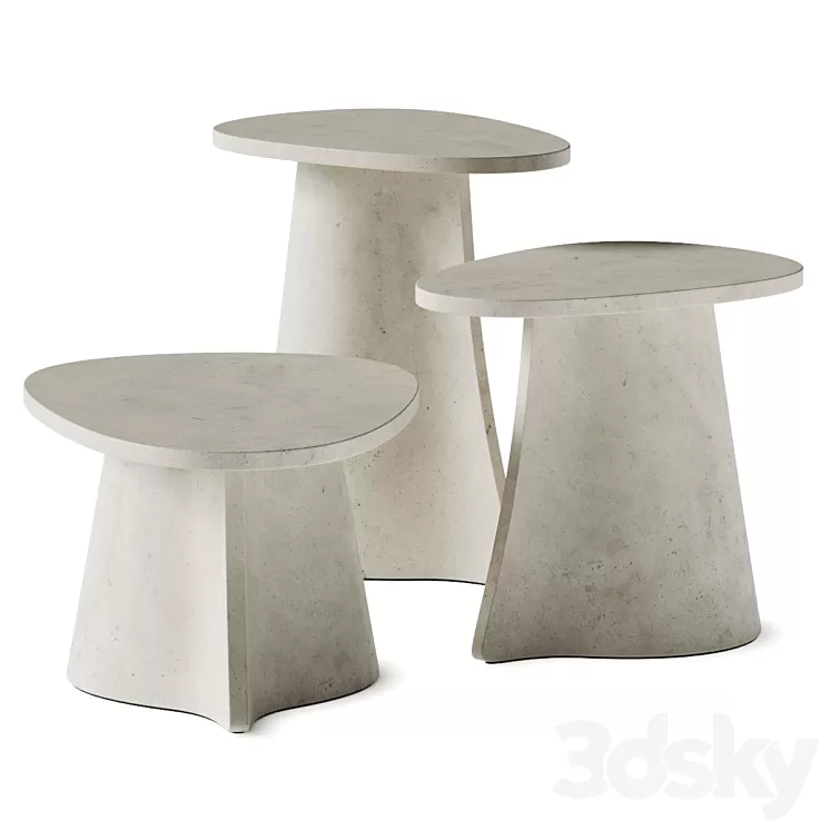 Mdf Italia Fossil Coffee Table 3D Model Free