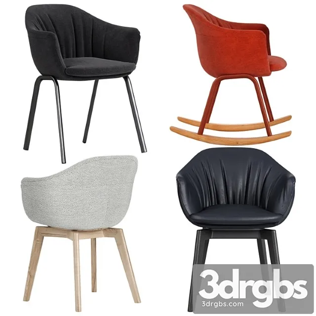 Mdf italia siena armchair 2 3D Model Free