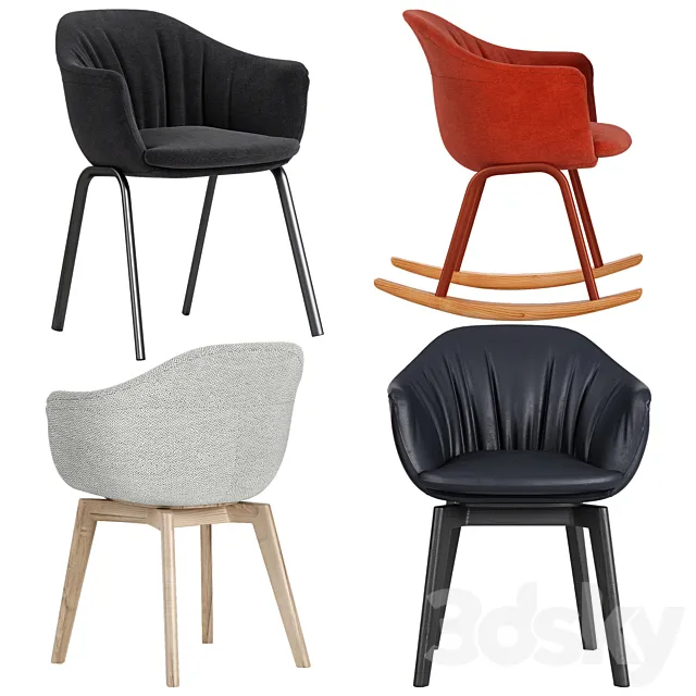 MDF Italia Siena armchair 3DModel