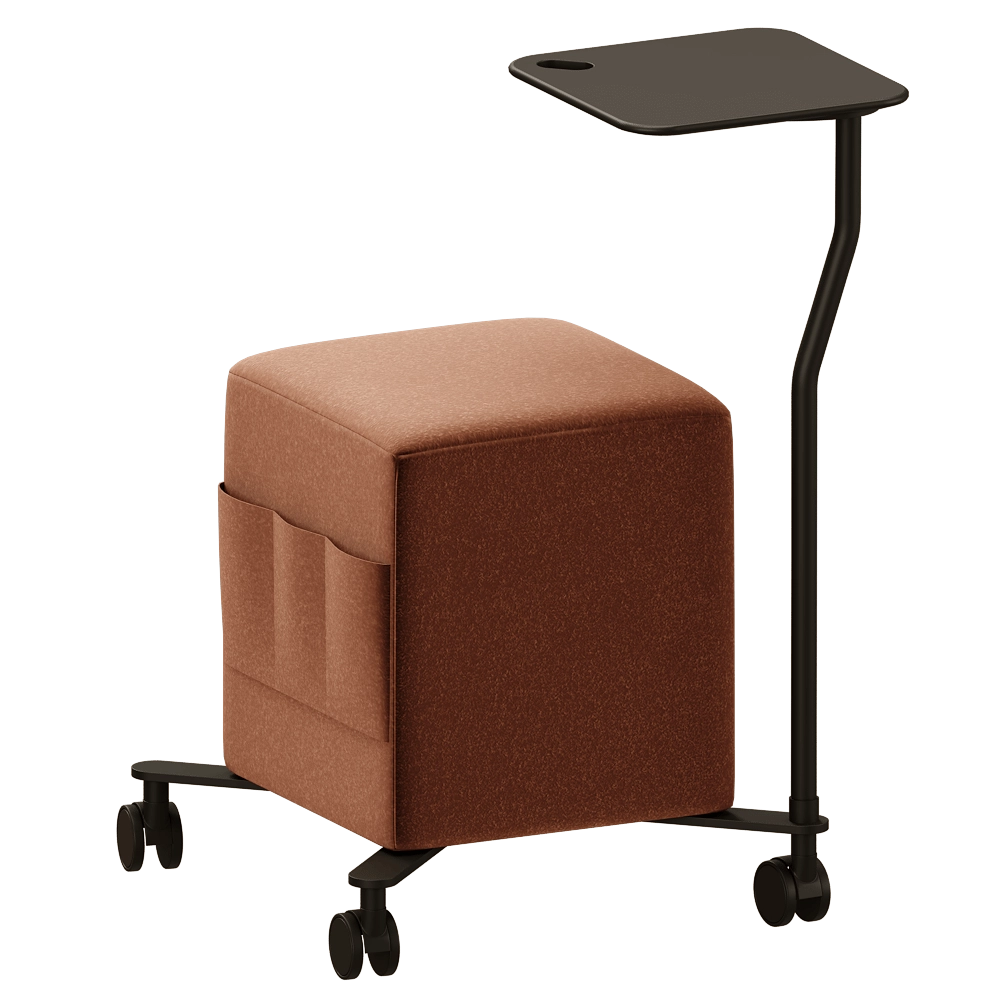 MDF Italia - Stool on casters 3D Model