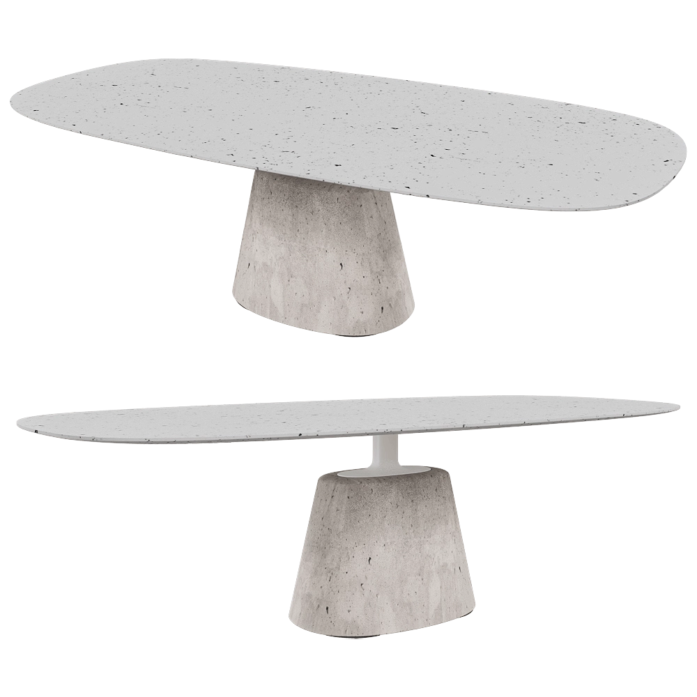 MDF Italia - Table MAXI ROCK 3D Model