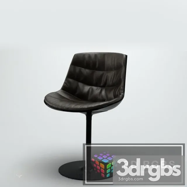 Mdfitalia Flow Chair Central Base Padded 3D Model Free