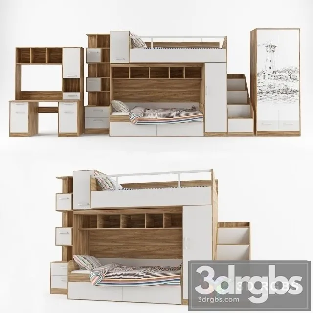 Mebel Detskaya Bed 3D Model Free