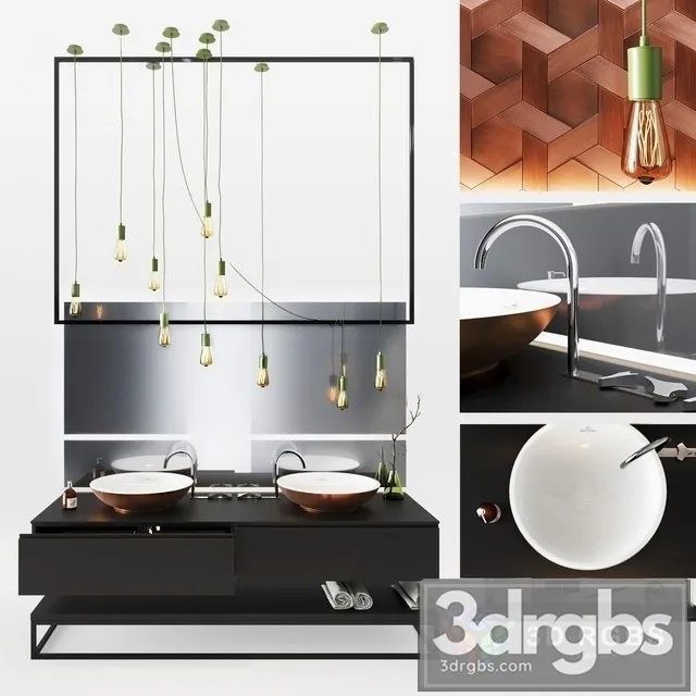 Mebelwc Bathroom Set 1 3D Model Free