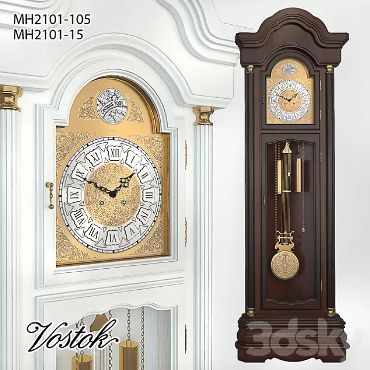 "Mechanical floor watch ""Vostok"" ?? 2101-15 / 105" 3D Model