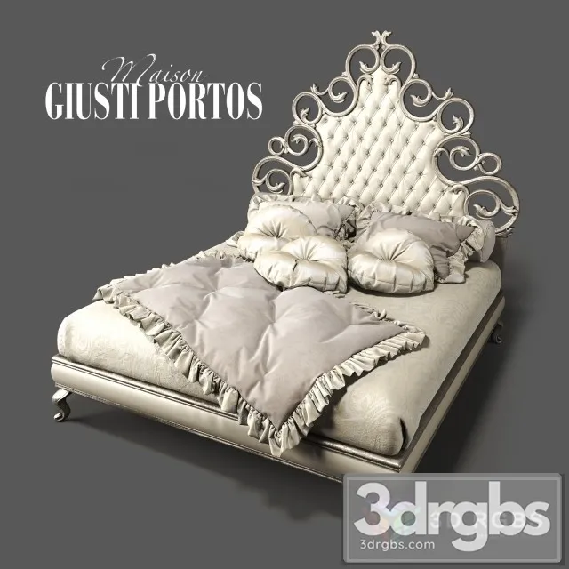 Medea Giusti Portos Bed 3D Model Free