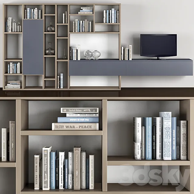 Media Centers OPEN WALL SYSTEM 3DModel