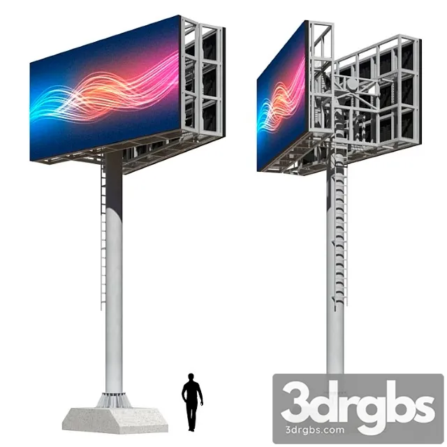 Media screen video screen 3D Model Download