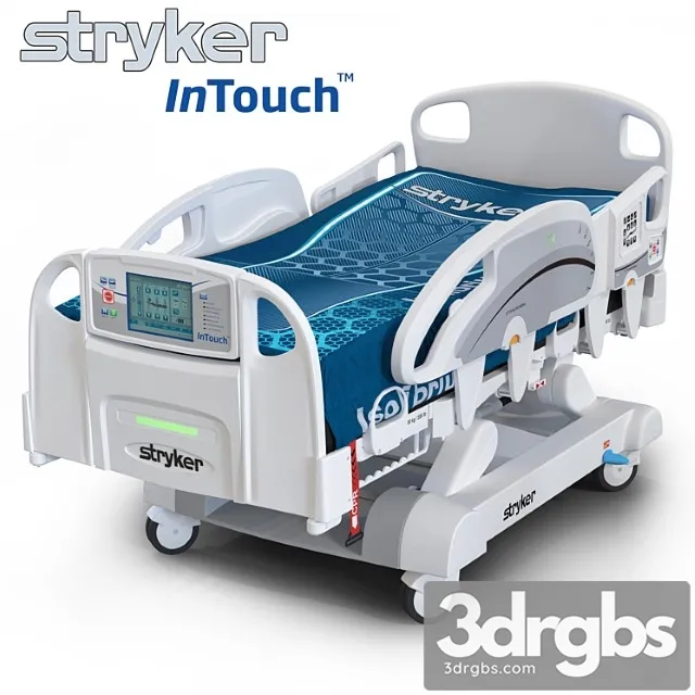 Medical bed stryker intouch 3D Model Free