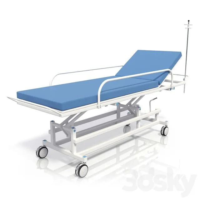 Medical Trolley Wheel 3D Model