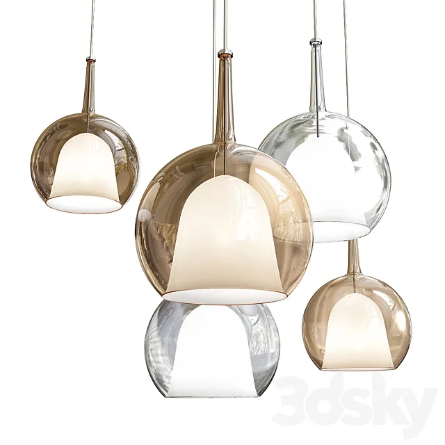 Medium Glo Pendant Light 3D Model