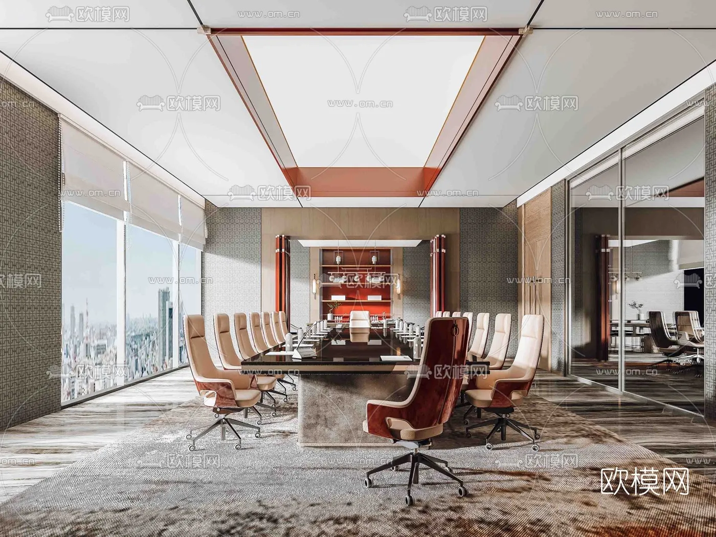 Meeting Room 3D Scene - Interior Design - 004