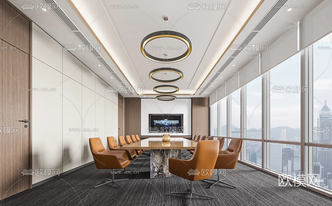 Meeting Room 3D Scene - Interior Design - 006