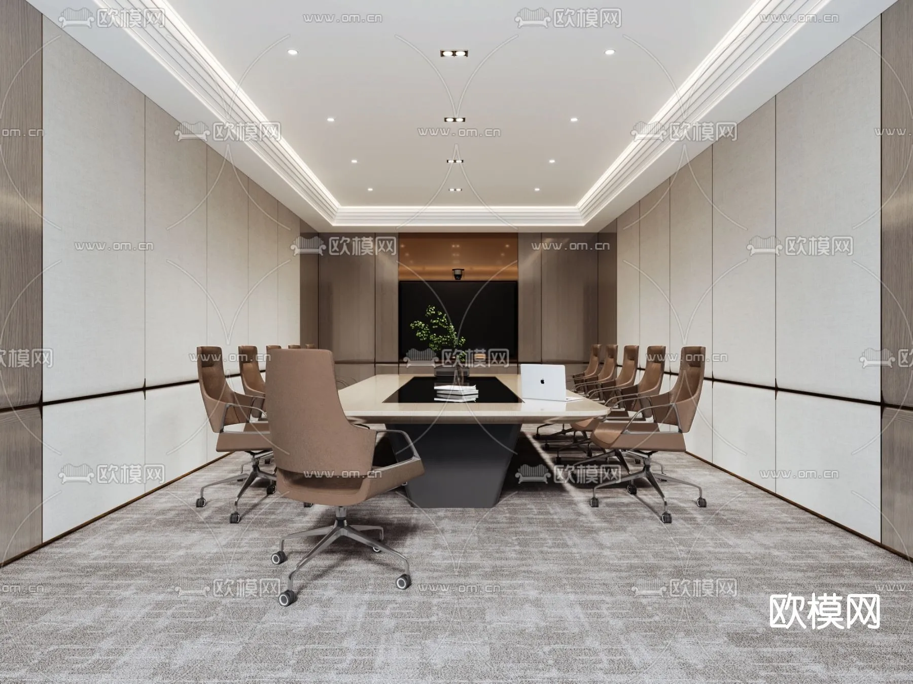 Meeting Room 3D Scene - Interior Design - 010