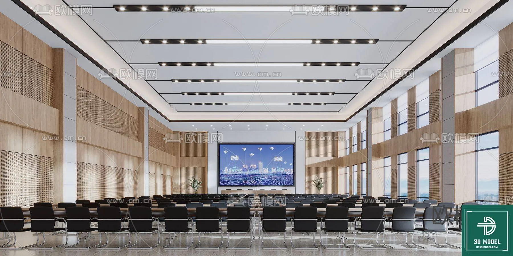 Meeting Room 3D Scene - Interior Design - 017