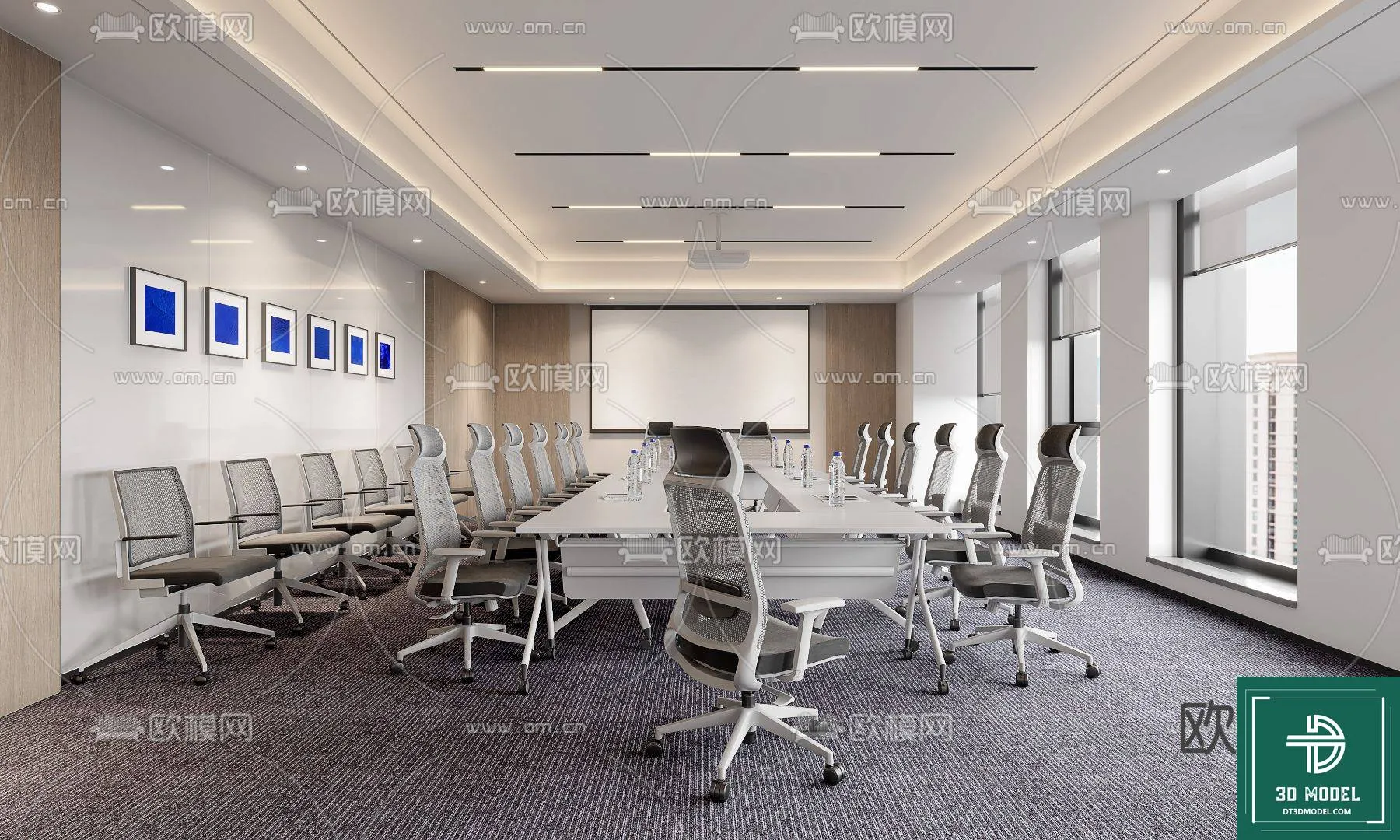 Meeting Room 3D Scene - Interior Design - 021