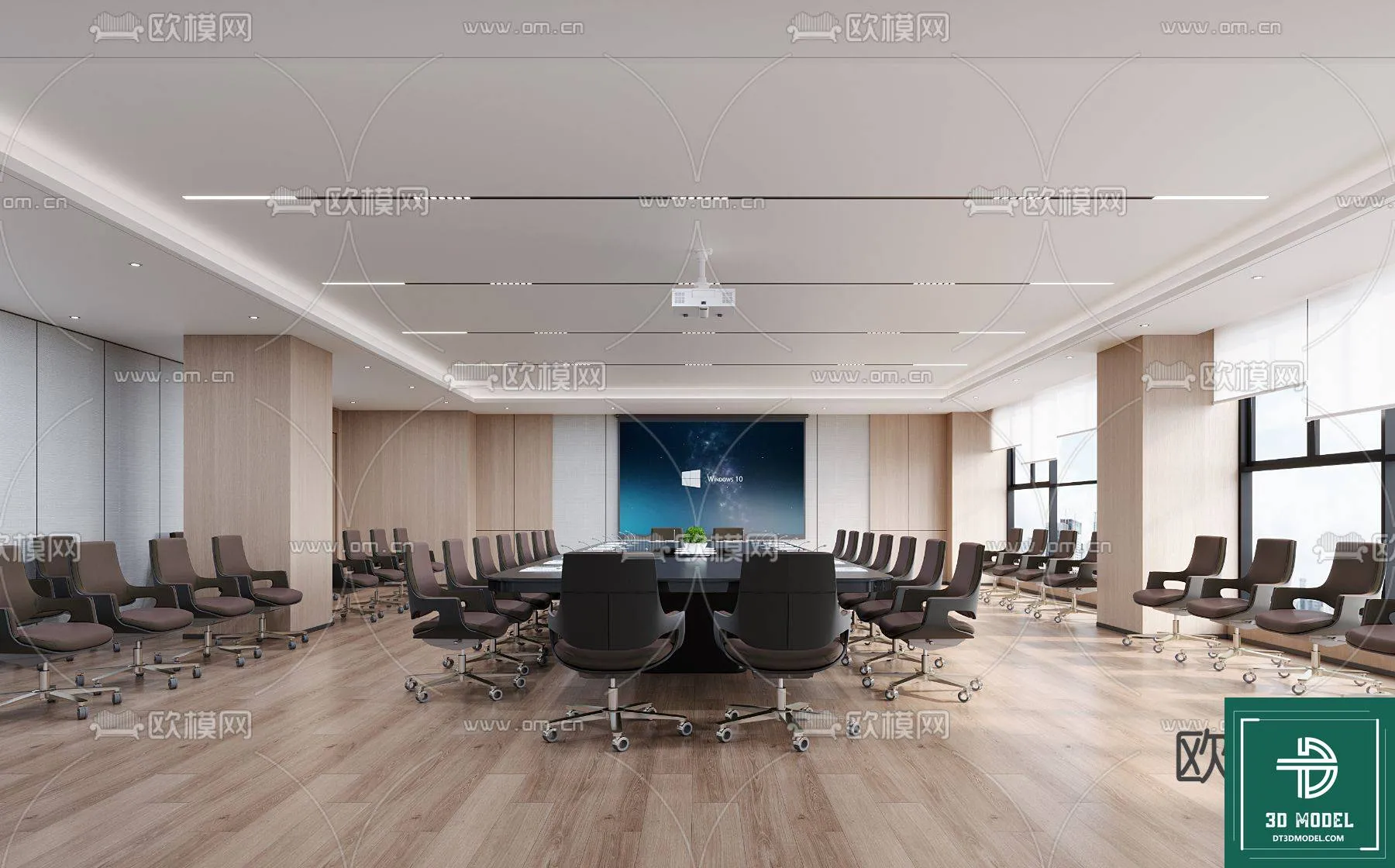 Meeting Room 3D Scene - Interior Design - 030
