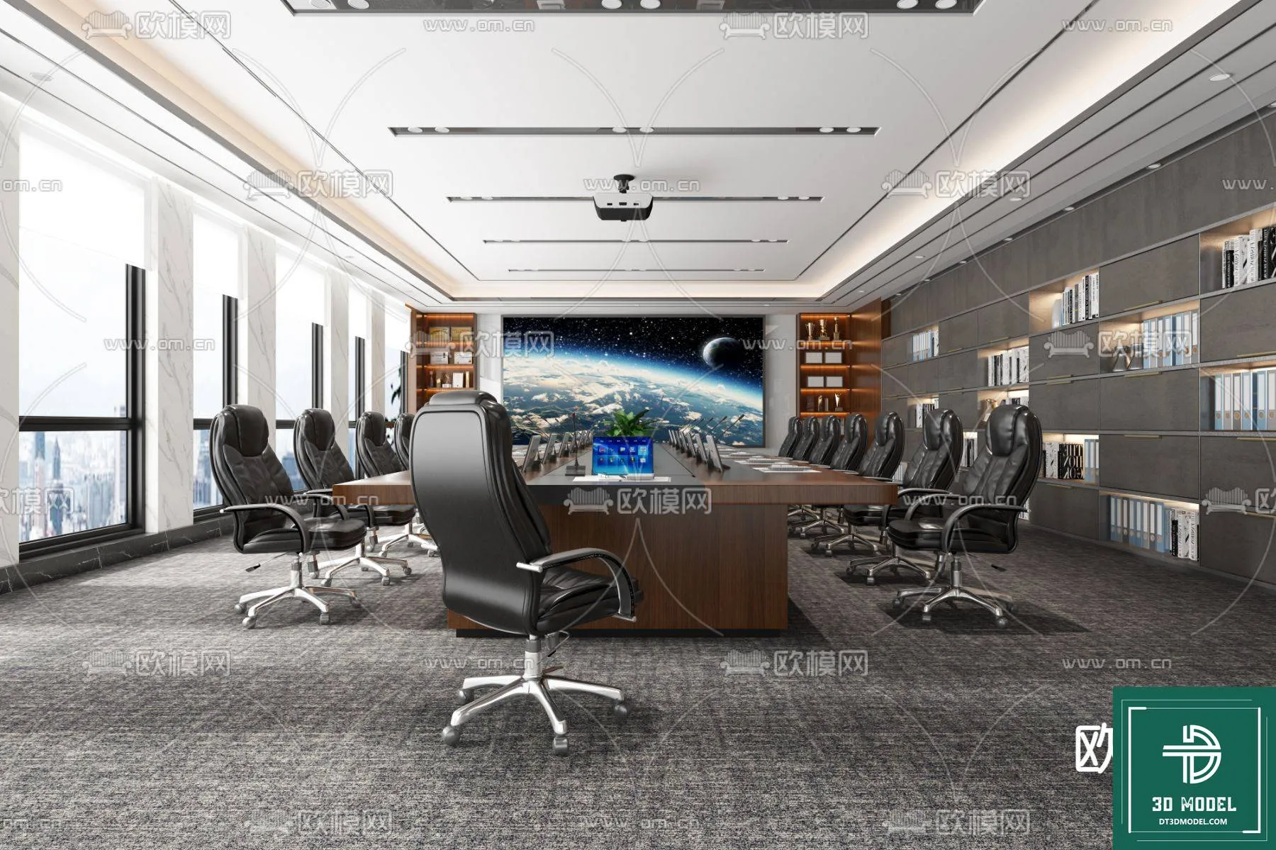 Meeting Room 3D Scene - Interior Design - 031