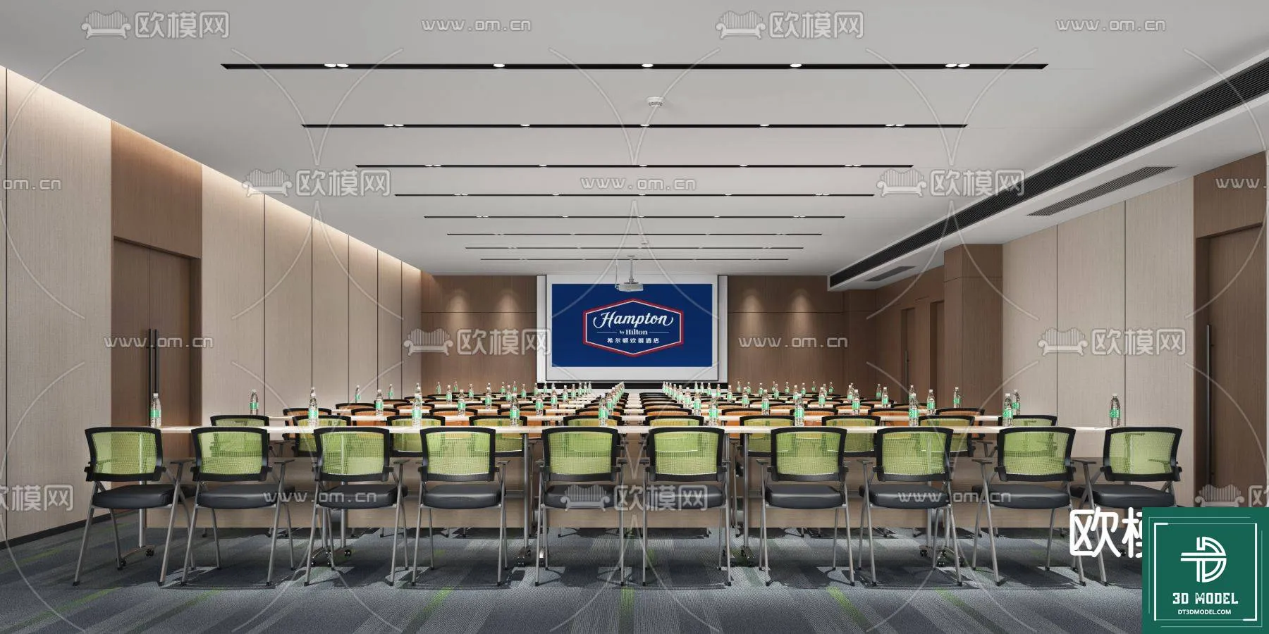 Meeting Room 3D Scene - Interior Design - 037