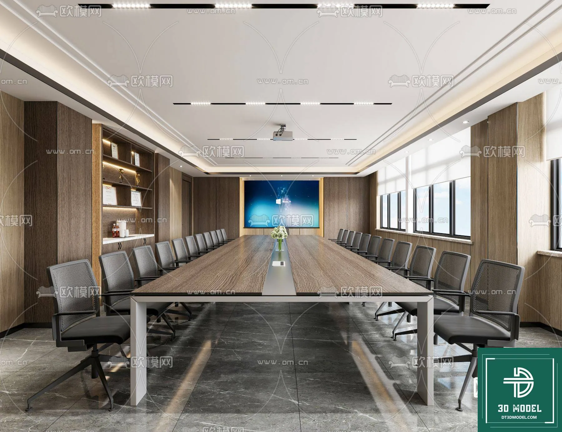 Meeting Room 3D Scene - Interior Design - 052