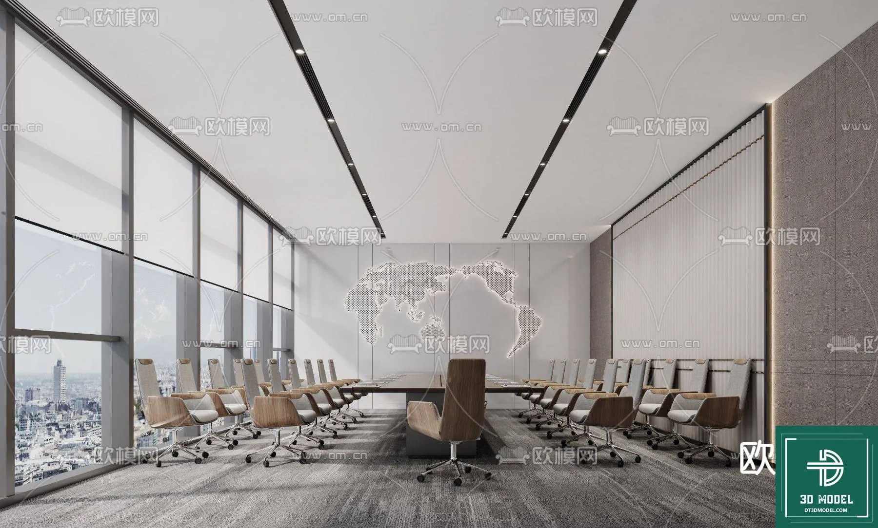 Meeting Room 3D Scene - Interior Design - 056