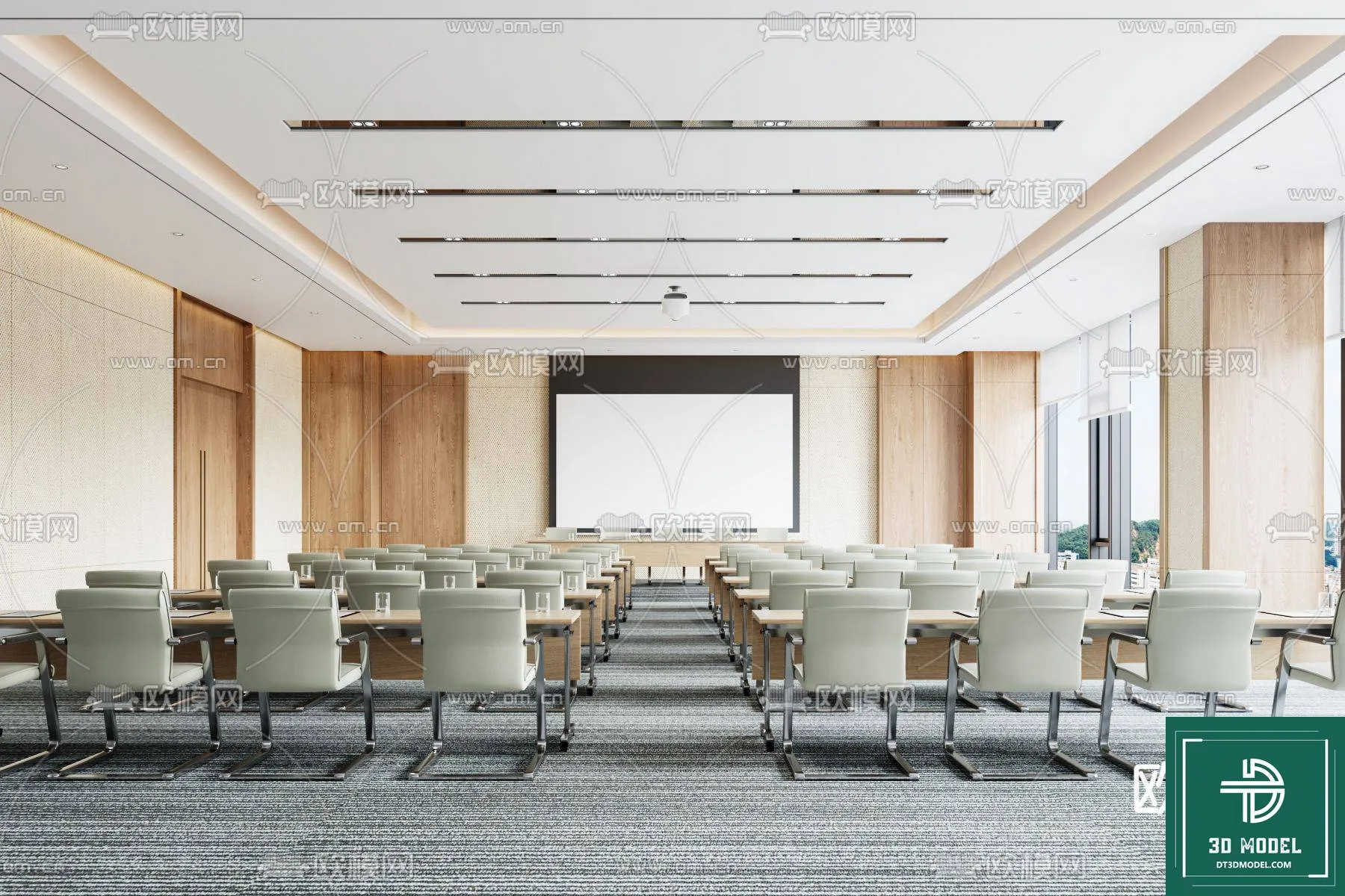 Meeting Room 3D Scene - Interior Design - 061