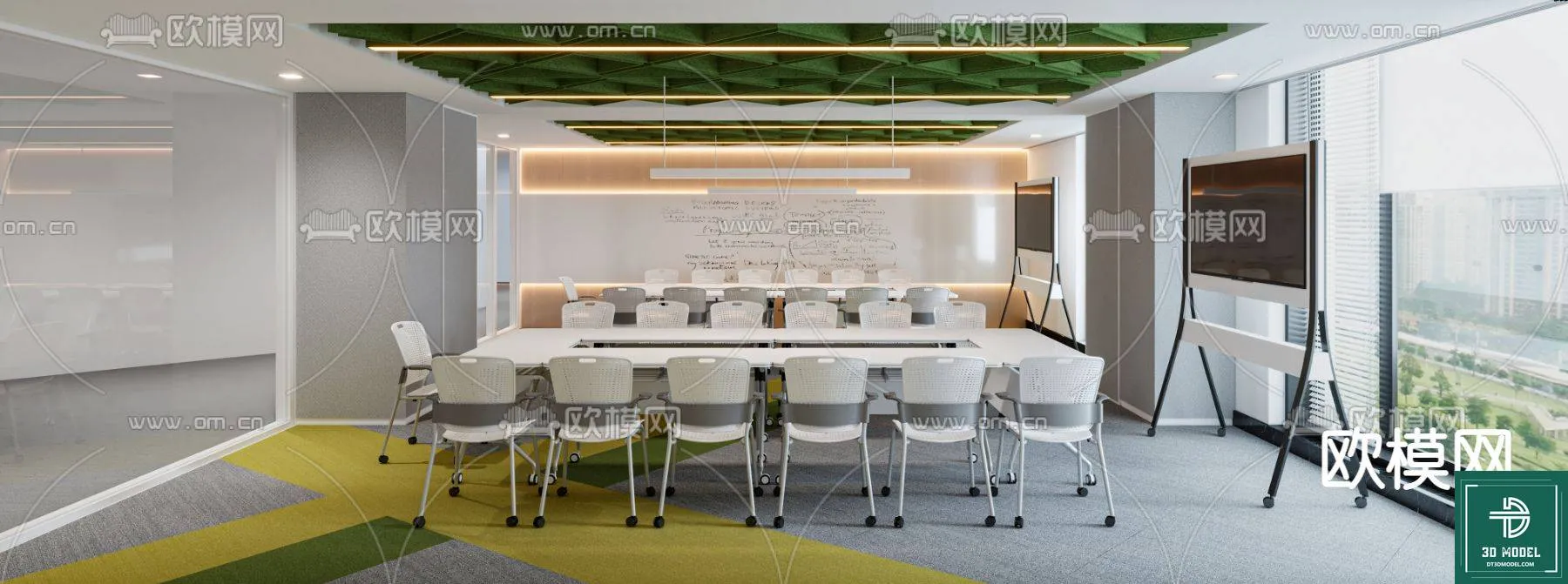 Meeting Room 3D Scene - Interior Design - 063