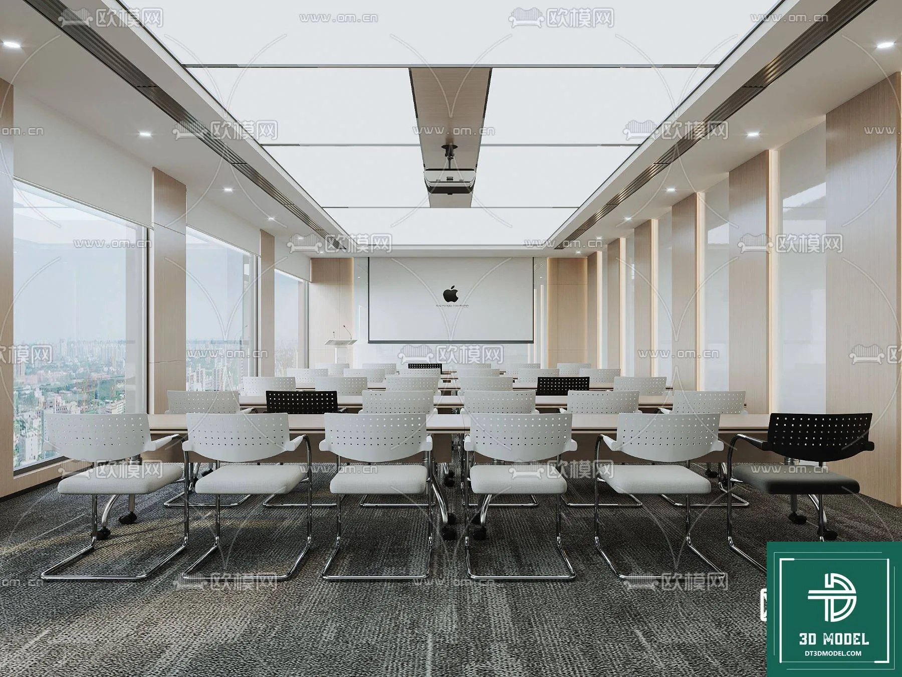 Meeting Room 3D Scene - Interior Design - 065