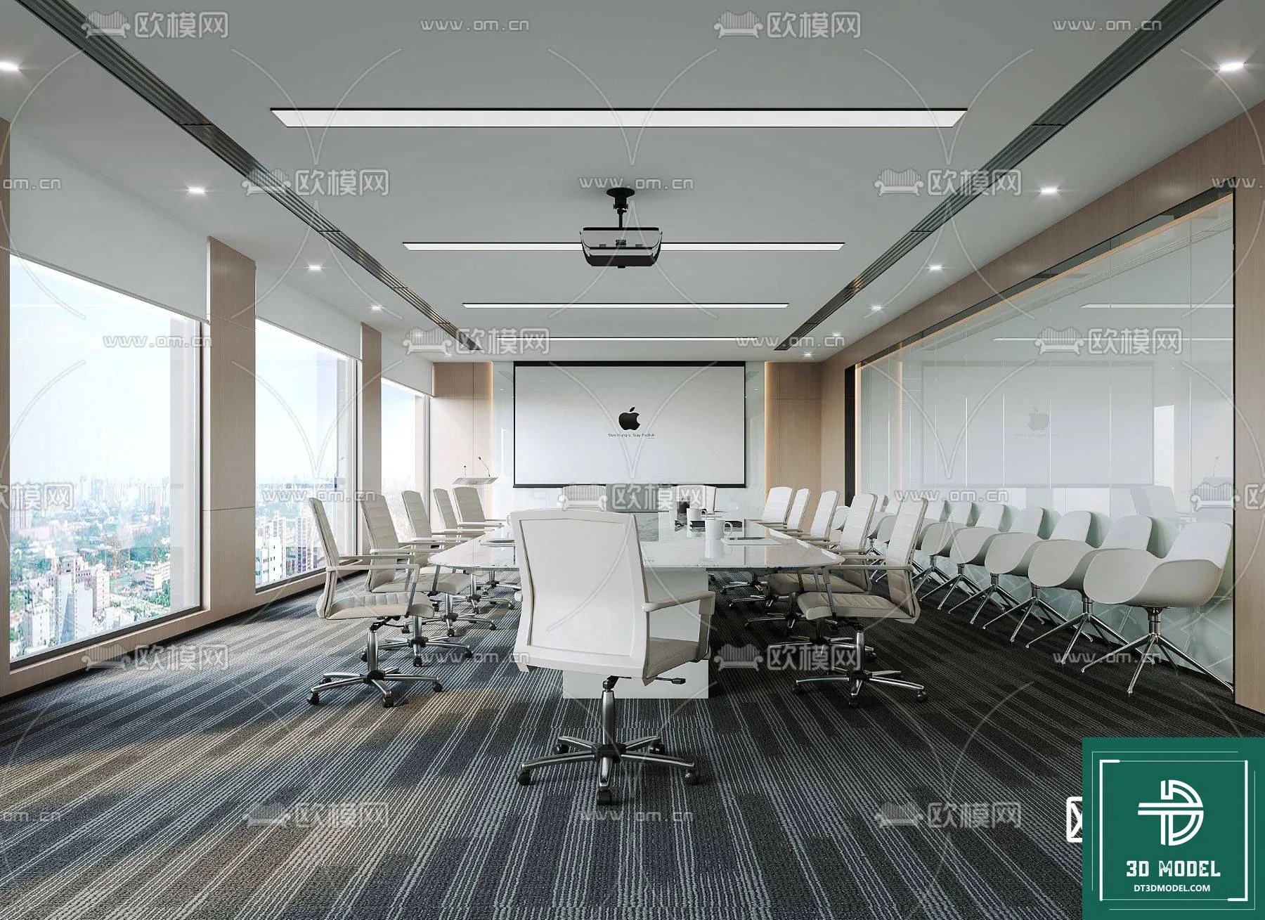 Meeting Room 3D Scene - Interior Design - 066