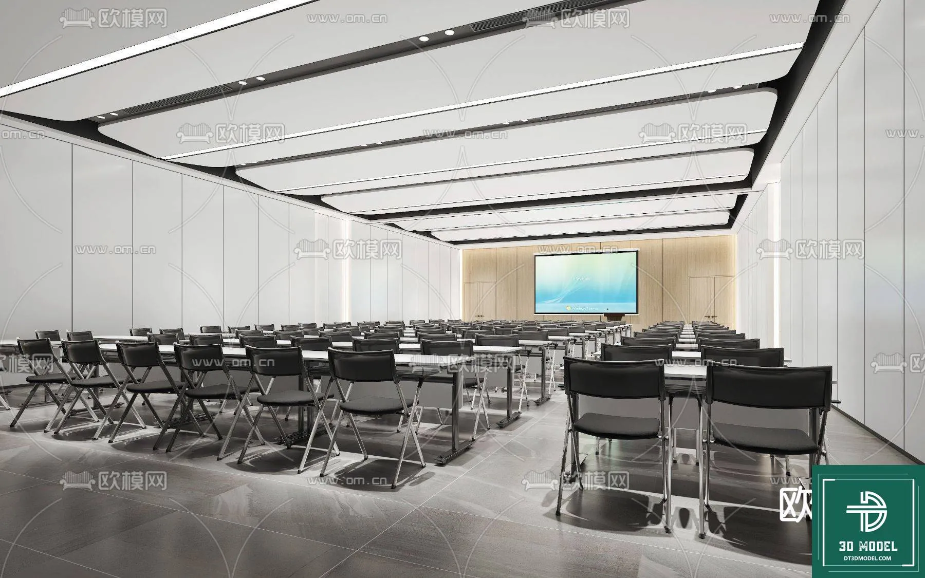 Meeting Room 3D Scene - Interior Design - 068