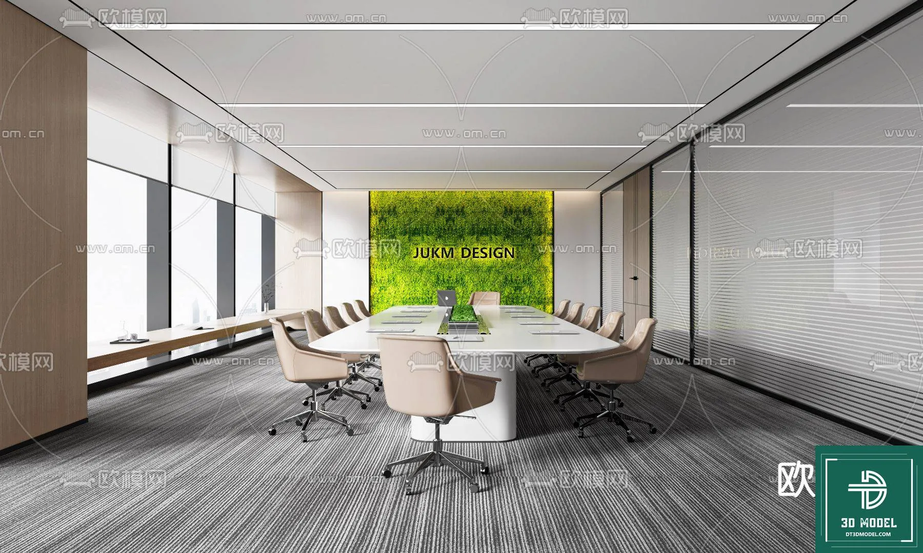 Meeting Room 3D Scene - Interior Design - 070