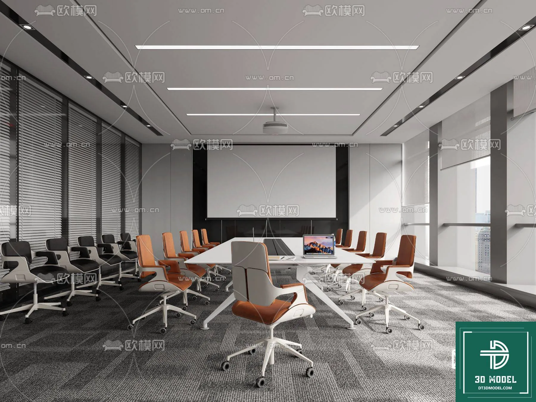 Meeting Room 3D Scene - Interior Design - 071