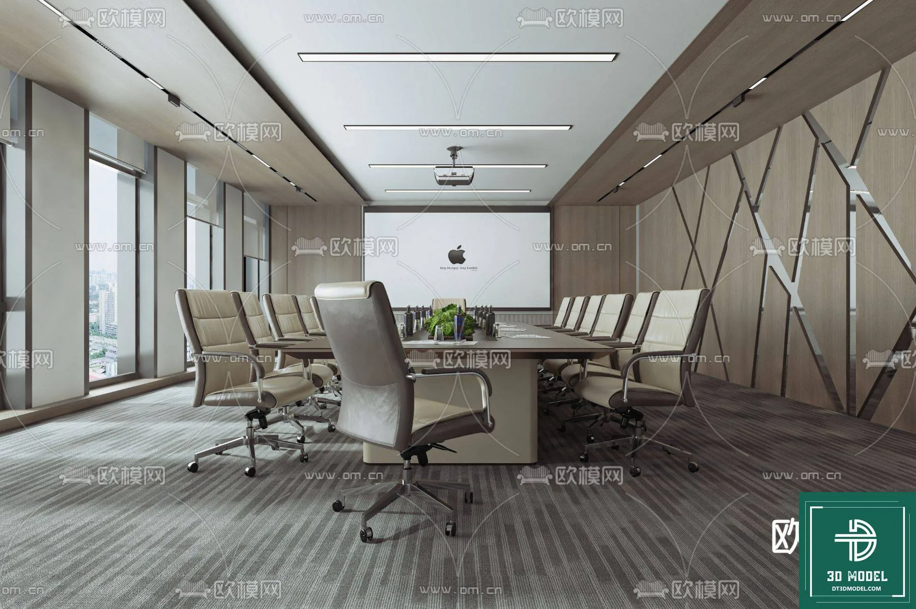Meeting Room 3D Scene - Interior Design - 074