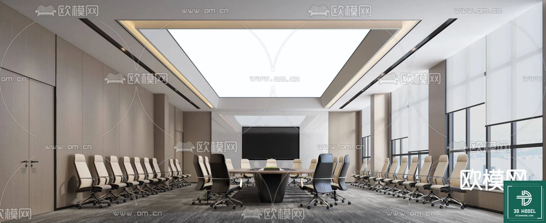 Meeting Room 3D Scene - Interior Design - 075