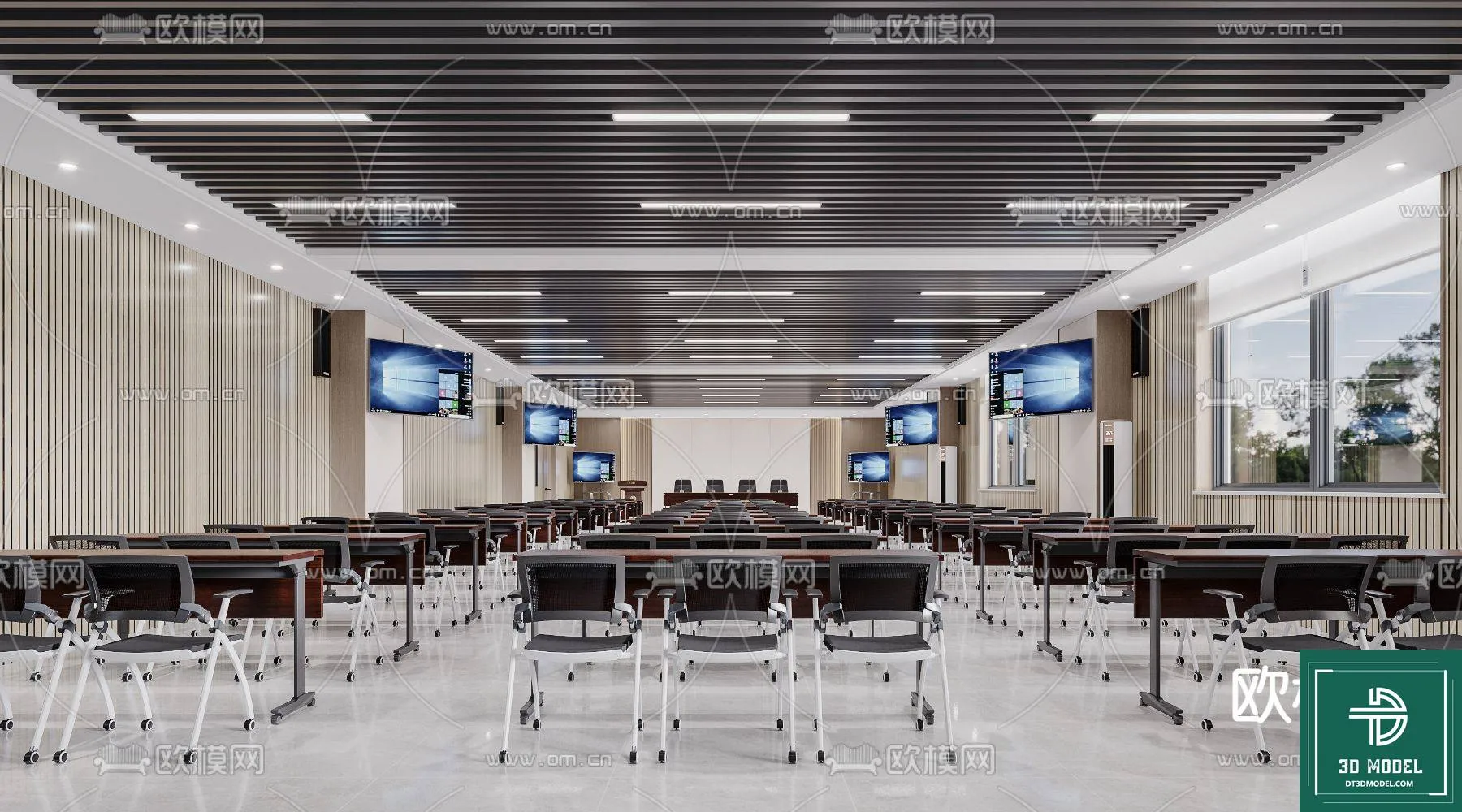 Meeting Room 3D Scene - Interior Design - 091