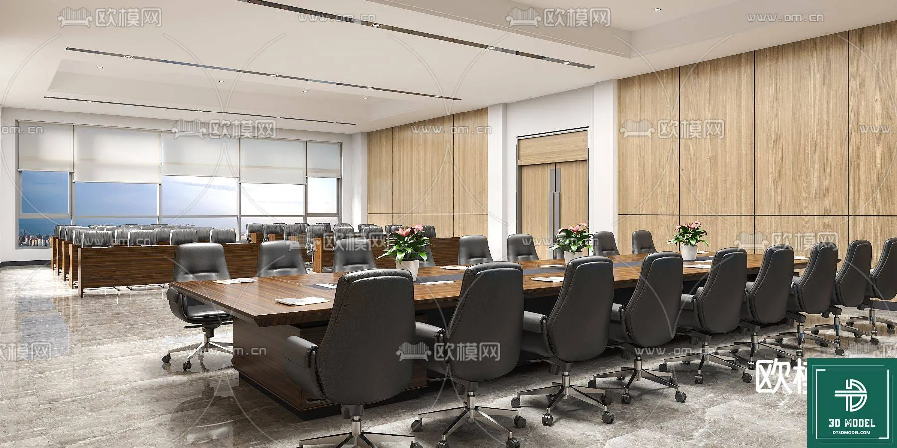 Meeting Room 3D Scene - Interior Design - 095